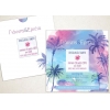Προσκλητηριο Γαμου Με Φακελο - "Hawaii Tropical" - ΚΩΔ:Mcw407-Th