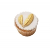 Cupcakes Βανιλιας Με Ζαχαροπαστα Και Θεματικη Διακοσμηση - Boho - Χρυσα  Φτερα - ΚΩΔ:1502-Far