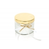 Κερι Αρωματικο Jasmine Σε Γυαλινο Βαζακι Με Χρυσο Καπακι 80gr - ΚΩΔ:00504-Sop