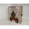 Ξυλινο Χριστουγεννιατικο Κουτι Με Φωτιζομενη Καρδια Led - 22X20X5 Εκ. - ΚΩΔ.:Ls2A88-Rn
