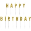 Χρυσα Κερακια Happy Birthday Με Γκλιτερ - ΚΩΔ:Scs-9-019B-Bb