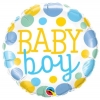 Μπαλονι Foil 18"(45Cm) Baby Boy Dots - ΚΩΔ:55385-Bb