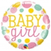 Μπαλονι Foil 18"(45Cm) Baby Girl Dots - ΚΩΔ:55388-Bb