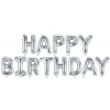 Μπαλονια Foil 14''(35Cm)  Ασημι Happy Birthday - ΚΩΔ:206360-5-Bb
