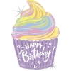 Μπαλονι Foil 27"(69Cm) Pastel Birthday Cupcake - ΚΩΔ:35961-Bb