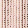 Καλαμακια Απαλο Ροζ - Χρυσο Ριγε 19.5Cm - ΚΩΔ:Spp12-081J-019-Bb