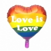 Μπαλόνι Foil 14"(35cm) Καρδιά Love is Love - ΚΩΔ:FB99-BB