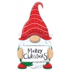 Μπομπονιέρα βάπτισης μαγνητάκι με χριστουγεννιάτικη παράσταση - Νάνος ξωτικό Merry Xmas - ΚΩΔ:MPO-MPOMM282-AL