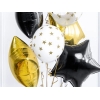 Μπαλόνι Latex 12"(30cm) Άσπρο με Χρυσά Αστέρια - ΚΩΔ:SB14P-257-008-BB
