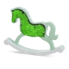 Ξύλινο Κουνιστό Άλογο με Πούλιες 18X2X14cm - ΚΩΔ:282002-PR