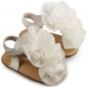 Παπουτσάκια Babywalker για Κορίτσι - Δερμάτινο Πέδιλο με Λουλούδια - Ζευγάρι - ΚΩΔ:MI1559-BW