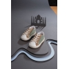 Παπουτσακια Babywalker Τριχρωμα Δετα Snakers Απο Υφασμα & Δερμα - Ζευγαρι - ΚΩΔ:Exc5197-Bw