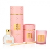 Αρωματικό Κερί  ροζ χρυσό πουά με άρωμα Sweet flavor - ΚΩΔ:ST00704-SOP