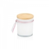 Κερί Λευκό με Ξύλινο Καπάκι Flower Garden 7X8.5cm - ΚΩΔ:ST00726-SOP