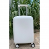 Βαλίτσα Trolley Off White Ματ Σαγρέ 46X32X20cm - ΚΩΔ:BAL38-RN