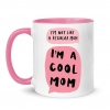 Κούπα Cool Mom - Με Ροζ Εσωτερικό και Χερούλι 350ml - ΚΩΔ:SUB1005466-30-BB