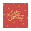 Χαρτοπετσέτες κόκκινες Merry Christmas 33x33cm - ΚΩΔ:512631-BB