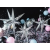 Μπαλόνι foil 3D 90cm ασημί μαγικό αστέρι - ΚΩΔ:FB67M-018-BB