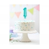 Αριθμός τούρτας 1 γαλάζιο μπαλόνι 13cm - ΚΩΔ:BC-5BL1-BB