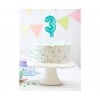 Αριθμός τούρτας 3 γαλάζιο μπαλόνι 13cm - ΚΩΔ:BC-5BL3-BB