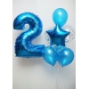 Μπαλόνι foil 100cm μπλε αριθμός 4 - ΚΩΔ:40004B-BB