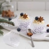 Περιτύλιγμα για cupcakes με άσπρο διάτρητο σχέδιο 5X21cm - ΚΩΔ:511453-BB