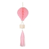 Διακοσμητική κυψέλη οροφής ροζ αερόστατο 75cm - ΚΩΔ:DB3-081-BB