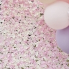 Διακοσμητικός τοίχος backdrop με ροζ & λευκά λουλούδια 60X40cm - ΚΩΔ:PAMA-100-BB