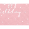 Χαρτοπετσέτες ροζ Happy Birthday 33X33cm - ΚΩΔ:SP33-15-081J-BB