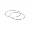 Στεφανα Γαμου Στριφτα Ασημενια Με Swarovski Crystal Fabric - ΚΩΔ:N807-G
