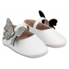Παπουτσάκια Babywalker για Κορίτσι - Γοβάκι Διακοσμημένο με Στρασένια Πεταλούδα στη Μπαρέτα - Ζευγάρι - ΚΩΔ:MI1620-BW