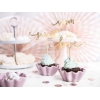 Χρυσά cupcake toppers love-sweet-yum 13cm - ΚΩΔ:KPM17-019ME-BB