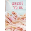 Σετ μπαλόνια foil Bride to be ροζ όμπρε 350X45cm - ΚΩΔ:FB35S-081-BB