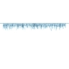 Γαλάζια διακοσμητική γιρλάντα με πούπουλα 100X17cm - ΚΩΔ:GF1-093J-BB