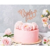 Topper τούρτας bride to be ροζ-χρυσό 21X15cm - ΚΩΔ:RV-DBBR-BB