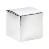 Χάρτινο κουτάκι ασημί 6X6cm - ΚΩΔ:RT113-2-NU