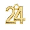 Μεταλλική ημερομηνία 24 2X2cm - ΚΩΔ:Nu1923-Nu