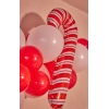 Μπαλόνι Foil - κόκκινο άσπρο Candy Cane 42x85cm - ΚΩΔ:207JK111-BB