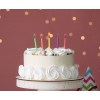 Κεράκια τούρτας με πολύχρωμες φλόγες 5cm - ΚΩΔ:PF-S6KP-BB