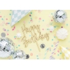 Ξύλινο topper τούρτας Happy Birthday 15X16.5cm - ΚΩΔ:KPT57-100-BB