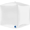 Μπαλόνι foil 39cm άσπρος 4D κύβος - ΚΩΔ:74318WH-BB