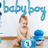 Μπαλόνι foil μπλε φράση baby boy - ΚΩΔ:207FS052-BB