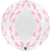 Μπαλόνι foil 48cm διάφανο ροζ πατουσάκια - ΚΩΔ:G74012SVT-BB