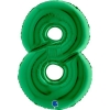 Μπαλόνι foil 100cm πράσινο αριθμός 8 - ΚΩΔ:40038GR-BB