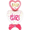 Μπαλόνι foil 71cm καρδιές baby girl - the standups - ΚΩΔ:25300-BB