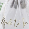 Στεφάνι ευκάλυπτου Bride to Be με πέπλο 63.5X70cm - ΚΩΔ:BS-421-BB