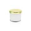 Αρωματικό κερί λευκό με χρυσό καπάκι 80γρ - ΚΩΔ:ST00807-SOP