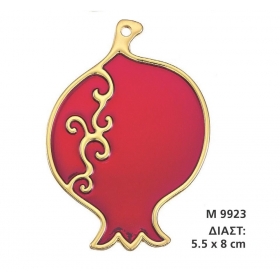 Γουρι Κοκκινο Ροδι Με Σμαλτο 5,5Χ8 Εκατ.- ΚΩΔ:M9923-Ad