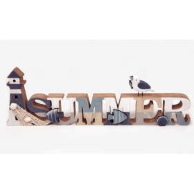 Ξυλινο Διακοσμητικο Summer Hag-550043 48X15Cm - ΚΩΔ:621199