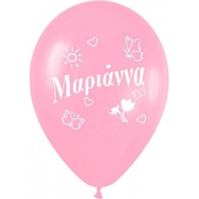 Ονομα Μαριαννα Σε Ροζ Μπαλονια Latex 12΄΄ (30Cm) – ΚΩΔ.:1351220207-Bb